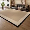 Alfombra de Estilo Medieval para Sala de Estar, Estilo Retro Francés, Lavable y Limpiable con Trapo, Sofá, Dormitorio, Felpudo sin Mantenimiento, Cobertura de Área Grande