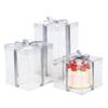 Cajas Transparentes Personalizadas para Pasteles en Tamaños de 4, 6 y 8 Pulgadas para Pasteles de 10 y 12 Pulgadas, Cajas para Hornear, Postres, Transparentes y Engrosadas