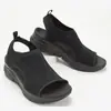 Em estoque sandálias casuais de moda slip-on com design de cabeça de peixe, outono 2021, sapatos femininos de salto baixo, de origem, tênis casuais esportivos de tamanho grande