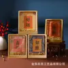 Marco de Fotos con Carácter de Caligrafía Hueco Guochao Decoración de Escritorio Soporte de Exhibición Souvenir para Hogar y Oficina Adorno Cultural y Creativo