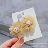 Versão coreana de anel de cabelo infantil flor tridimensional não machuca o cabelo alta elasticidade corda de cabeça flor de gaze para mão de meninas faixa de cabelo