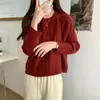Suéter de Punto Trenzado con Cuello Redondo Estilo Coreano Otoño e Invierno 2026 Nuevo Estilo Perezoso para Mujer, Capa Base de Moda