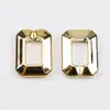 Plástico ABS Galvanizado UV 21*28 Cadena Cuadrada Dorada Hebilla de Eslabón Anillo Abierto Accesorios para Bolsas de Joyería DIY