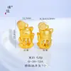 Puzuo Color Fuerte que Conserva Arena Dorada Accesorios DIY Montaña y Río Diez Mil Millas Gato de la Suerte Colgante de Elefante Collar Pulsera Colgante para Mujeres