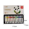 Pigmento acrílico para atacado, 12ml, suporte à prova d'água, pintura infantil para iniciantes, 12/18/24/36 cores, pintura a óleo