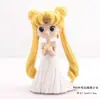 Decoración de Pastel de Sailor Moon Luna Dibujos Animados Lindo Hielo Agua Princesa Luna Niña Cumpleaños Enchufe para Hornear