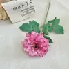 Crisantemo Dahlia Borde Tostado Flor Artificial Flor Falsa de Alta Gama Adorno de Decoración del Hogar Decoración de Boda Transfronterizo Amazon