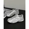 Zapatillas de Entrenamiento Alemanas de Suela Gruesa para Mujeres Menudas, Nuevo Modelo Primavera 2026, Tenis Blancos de Malla Transpirable con Suelas Suaves, Zapatos Deportivos Casuales