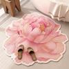Felpudo de Entrada con Flor de Rosa Felpudo de Piso para Baño Inodoro Entrada Barro de Diatomeas Absorbente de Agua Antideslizante Felpudo para Pies Felpudo de Piso para Baño