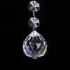 Cortina de Contas Octogonais de Cristal para Casamento Pingente de Lâmpada de Cristal Acessórios de Lâmpada Decoração de Teto de Hotel Corrente de Contas para Casamento