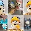 Bola de Lã de Algodão Leite Colorida Infantil Fofa para Bebê Iniciante Tricô Cachecol Material de Boneca Arte de Tricô à Mão DIY