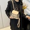 Bolso para Mujer 2026 Nuevo Vintage Mochila de Gran Capacidad, Moderna y Versátil Patrón de Espiga Otoño e Invierno Mochila de Moda