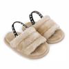 Sapatos Infantis Novos Transfronteiriços Sapatos de Bebê Sandálias de Bebê Pelúcia para Interior Sandálias Casuais Infantis Sapatos de Bebê Femininos