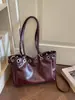 Bolso/bolso de hombro de moda nuevo y versátil con diseño de bloques de color retro de nicho y gran capacidad