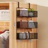 Estante de Almacenamiento para Armario, Cesta de Almacenamiento para Bolsos, Estante Lateral para Gabinete, Organizador de Ropa Interior y Ropa, Cesta Colgante para Armario