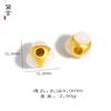 Producto Nuevo 2024: Cordón para Pulsera DIY Chapado en Oro con Turquesa Azul de Tres Caras, Turquesa Roja y Jade con Agujero Pasante, Accesorios de Joyería