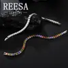 Joias Hip-hop Transfronteiriças com Diamante Zircônio Corrente Tênis 4mm Pulseira de uma Fileira Joias Masculinas de uma Fileira Acessórios da Moda Mais Vendidos