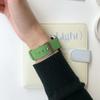 Adecuado para Apple iWatch de las Generaciones 10 y 11, Correa de Cuero Genuino con Patrón de Lichi de Color Sólido, Huawei Fit4 Gt, Pulsera Xiaomi