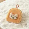 Monedero de Peluche de Gatito Lindo y Pez, Mini Billetera de Estudiante, Bolsa para Guardar Llaves y Cosas Varias, Bolsita para Audífonos Estilo Girly