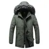 Inverno Novo Masculino Slim Fit Comprimento Médio Acolchoado com Capuz Jaqueta Grande Casual Moda Masculina