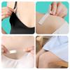 Pegatinas Transparentes Antideslizantes y Anti-Exposición de Doble Cara para Cuellos, Pegatinas Adhesivas de Doble Cara Antifugas, Pegatinas Antideslizantes para Faldas con Tirantes, Protectores de Pecho Antiderrames