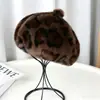 Al por mayor transfronterizo nuevo estilo de moda otoño e invierno para mujer, boina tipo calabaza femenina, sombrero casual japonés de piel sintética