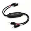 Aislador de audio, reductor de ruido antiinterferencias, eliminador de ruido, filtro de ruido RCA a RCA, transmisión sin pérdidas, doble cabezal
