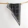 Lenço Triangular Estampado com Textura Desgastada Novo Estilo de Primavera, Lenço de Cabeça Multifuncional Versátil Anti-Amassado com Proteção Solar, Lenço de Seda de Alta Qualidade para Amarrar na Cintura