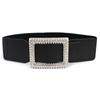 Cinturón elástico para falda de mujer, cinturón ancho decorativo, abrigo de moda retro europeo y americano, cintura ajustada, cubierta de cintura elástica, tres disponibles