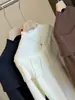 Suéter de Punto con Volantes de Cuello Alto y Pedrería para Mujer, Manga Larga, Nueva Llegada de Otoño, Capa Base Elegante, Suéter Interior Suave y Acogedor