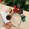Nuevo Aro para el Cabello de Peluche Oso Navideño Popular en Internet Nueva Diadema Sello de Cabello Retro Decoración para Fiesta Navideña Aro para el Cabello