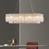 Lustre de Vidro de Luxo Pós-Moderno Europeu de Alta Qualidade Luxo Leve Designer Simples para Sala de Estar Sala de Jantar Hall de Entrada Escritório