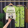 Pijamas de Verano para Niñas Pantalones de Manga Corta Finos Niños Niñas Ropa Linda para el Hogar Traje 2025 Nueva Llegada