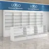 Prateleiras de Farmácia Armários de Remédios Ocidentais Armários Expositores de Medicamentos para Farmácia Armários de Receita Médica Armários de Remédios Balcões de Vidro Expositores de Farmácia de Madeira