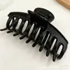 Garra de Cabelo Grande de Osso de Dragão, Grampo de Cabelo Coreano em Formato de Abóbora, Presilha para a Parte de Trás da Cabeça, Presilha de Tubarão, Acessório de Cabelo Elegante para Mulheres