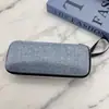 Estuche de Lino para Gafas, Caja de Almacenamiento Colorida de Eva Fresca y Sencilla, Estuche Portátil Artístico con Cremallera para Gafas de Sol para Hombres y Mujeres