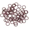 Anéis Circulares Coloridos, Anéis Simples e Duplos, Acessórios para Joias DIY Feitos à Mão, Anéis Circulares Fechados Coloridos, Pulseiras com Contas de Anel Único, Ferro Feito à Mão