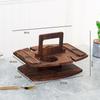 Estante de vino de madera transfronterizo, estante de almacenamiento portátil, mesa de picnic al aire libre, copa de vino de frutas desmontable, estante de alimentos de múltiples capas