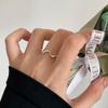 [Envío] Primer Sencillo de Recién Llegado Anillo Liso de Plata Esterlina 925 Anillo Irregular Joker Nicho para Mujer de Lujo Ligero de Alta Gama