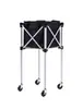 Carrito de almacenamiento de tenis, Carrito conveniente para entrenador de tenis para recoger pelotas, Cesta de pelotas, Carrito plegable de bádminton para recoger pelotas