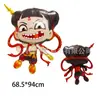Globo de Aluminio con Modelo del Niño Demonio Nezha Transfronterizo Globo de Aluminio Decorativo para Fiesta Marina del Niño Demonio Nezha