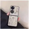Adequado para Huawei pocket2 Capa de Celular Dobrável Huawei P50 Pocket com Anel de Desenho Mickey em Couro