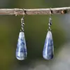 Nuevos Pendientes de Gota de Amatista Estilo Chino para Mujer, Gama Alta, Lujo Ligero, Pendientes de Aventurina Verde Estilo Nacional, Pendientes Transfronterizos al por Mayor