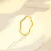 Anillo de Acero de Titanio con Micro Diamantes de Ola Simple Estilo Coreano Diseño de Nicho para Mujer Anillo Elegante de Lujo Ligero Accesorios de Moda