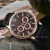 Lujoso Reloj de Moda Patek de Cuarzo con Correa de Cuero, Cronógrafo de Seis Manecillas de Función Completa, Venta al por Mayor desde el Fabricante