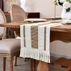 A NOSOTROS. Mantel de Mesa con Borlas Transfronterizo Lino Grueso Algodón Ganchillo Decoración de Fiesta Bandera Larga de Mesa Fábrica
