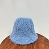 Fumeng - Sombrero de pescador minimalista de punto estilo japonés para mujer, colección otoño/invierno, talla grande, ala ancha, plegable