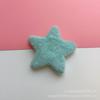 Bonito pasador de pelo de estrella de cinco puntas de felpa Estilo simple Otoño e Invierno Pinza para flequillo Pinza BB Pasador de pelo Pinza lateral Accesorios para agujeros de zapatos