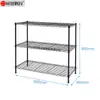 Nuevo estante de almacenamiento de cocina de piso negro estante multifuncional para el hogar estante de almacenamiento para horno microondas