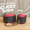 Llavero colgante bestseller transfronterizo impreso en 3D, figura de clicker para dedos de la serie de sushi individual, accesorio para mochila